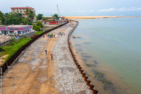Travaux de construction de la Corniche Est de Cotonou : Le rêve prend déjà corps