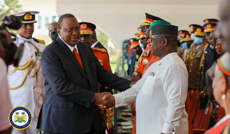 Sierra Leone’s President Julius Maada Bio Celebrates Madaraka Day With President Uhuru Kenyatta, Witnesses the Unveiling of the Uhuru Garden National Monument  