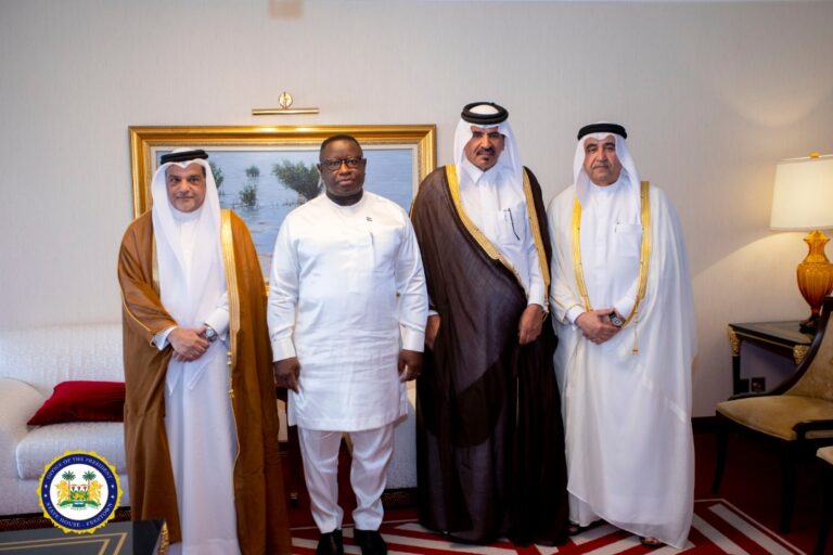 Sierra Leone’s President Julius Maada Bio Engages Qatari Investors to Attract More Foreign Direct Investments