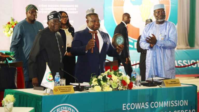 ACCEPTANCE SPEECH BY HIS EXCELLENCY JULIUS MAADA BIO, PRESIDENT OF THE REPUBLIC OF SIERRA LEONE, ON HIS ELECTION AS THE CHAIRMAN OF THE AUTHORITY OF ECOWAS HEADS OF STATE AND GOVERNMENT ABUJA, FEDERAL REPUBLIC OF NIGERIA SUNDAY, JUNE 22ND 2025