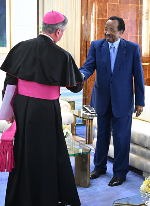 Audience au Palais de l’Unité. Le Saint Siège et le Cameroun ont des relations exceptionnelles