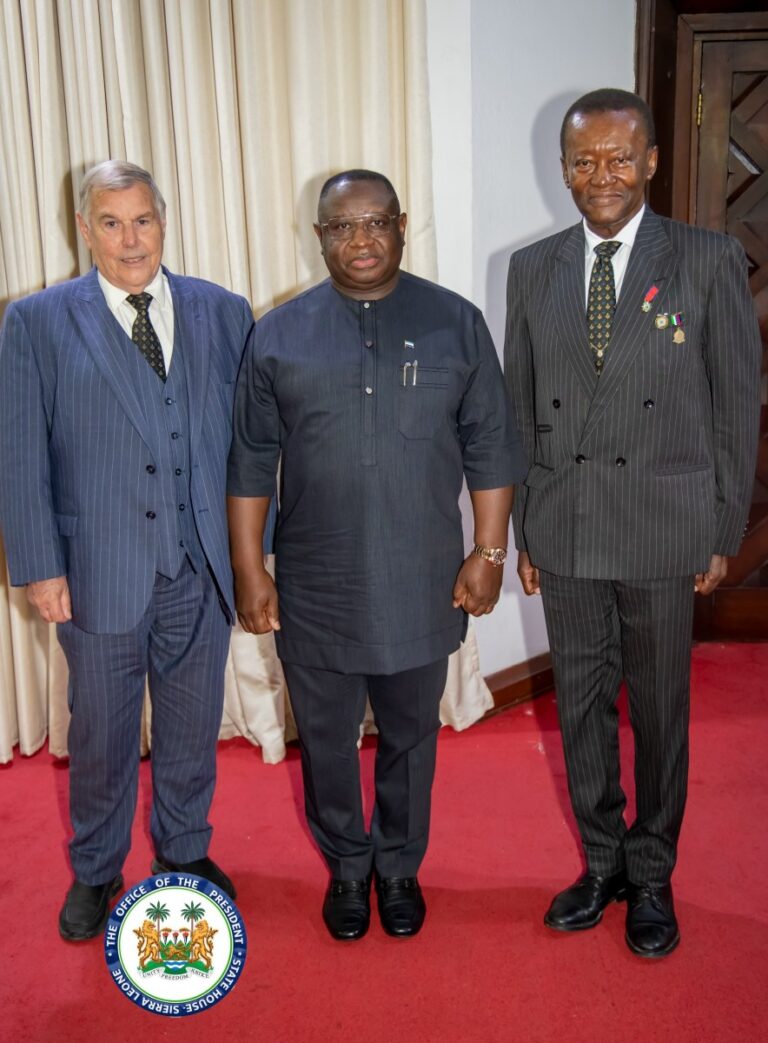 Sierra Leone’s President Bio Welcomes The Head Of The Grand Lodge In Scotland And Others, Commends Their Humanitarian Commitment