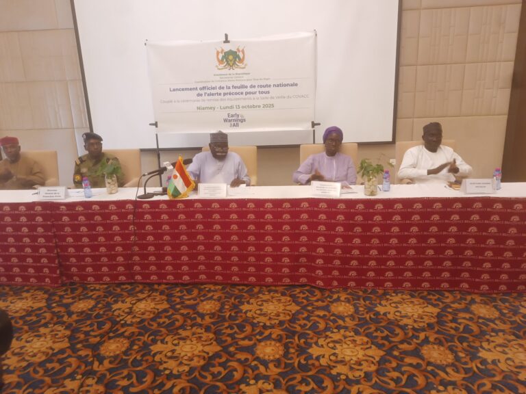 Niger : Lancement officiel de la feuille de route nationale de l’initiative “Alerte Précoce pour Tous”