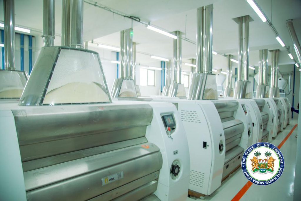 Sierra Leone’s President Bio Commissions New Flour Mill, Empowering Local Production And Enterprise