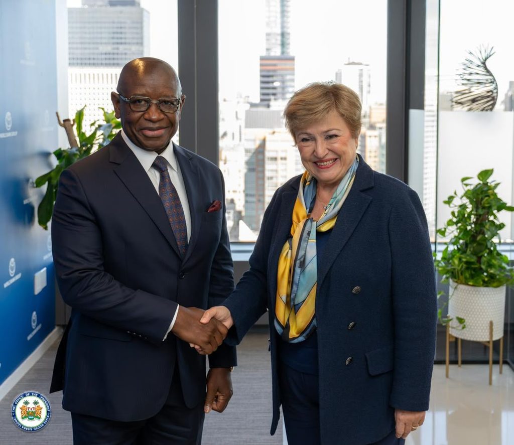 IMF Managing Director Commends President Bio For Sierra Leone’s Impressive Macroeconomic Consolidation